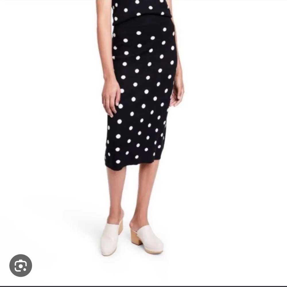 Victor Glemaud Polka Dot Midi Skirt